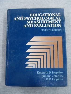 Imagen de archivo de Educational and Psychological Measurement and Evaluation a la venta por Better World Books
