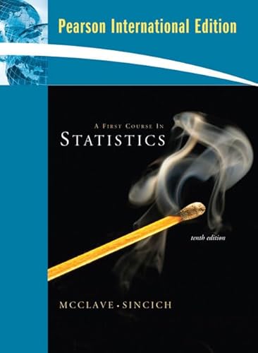 Stock image for A First Course in Statistics for sale by Better World Books Ltd