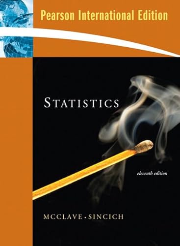 Stock image for Statistics 11th Edition ISBN-10: 0132363445 ISBN-13: 9780132363440 for sale by Phatpocket Limited