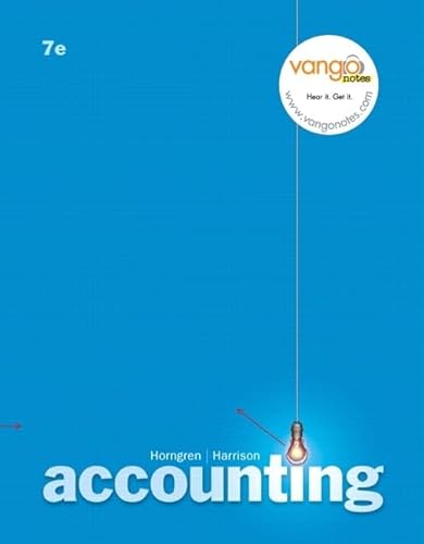 Accounting Value Pack (Includes Peachtree Complete 2007 CD & Blackboard Student Access Kitccounting) (9780132364195) by Horngren, Charles T; Harrison Jr., Walter T