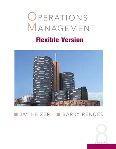 Imagen de archivo de Operations Management, Flexible Version a la venta por Jenson Books Inc