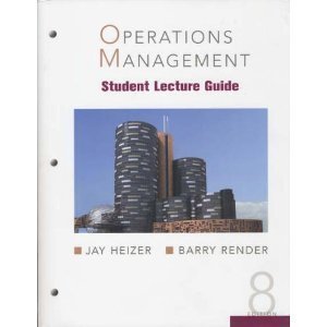 9780132370622: Operations Management Student Lecture Guide
