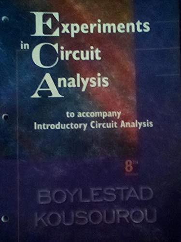 Imagen de archivo de Experiments in Circuit Analysis a la venta por Books Puddle