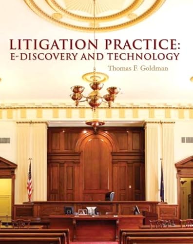 Imagen de archivo de Litigation Practice: E-Discovery and Technology a la venta por HPB-Red