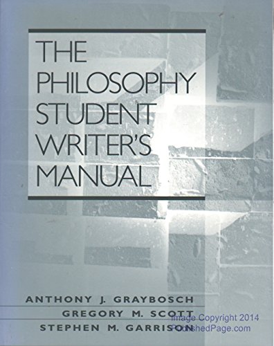 Stock image for Philosophy Student Writer's Manual, The for sale by Irish Booksellers