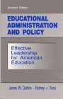 9780132377362: Educational Administration and Policy: Effective Leadership for American Education