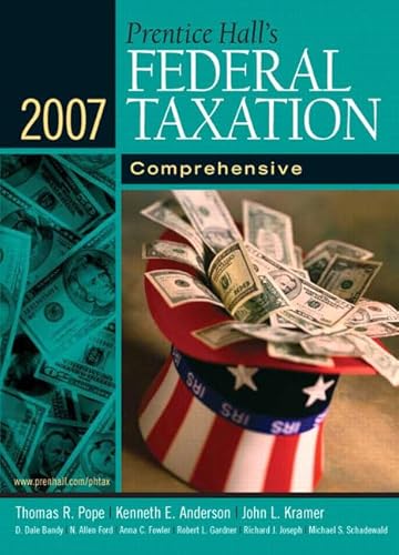 Imagen de archivo de Prentice Hall's Federal Taxation 2007: Comprehensive a la venta por HPB-Red
