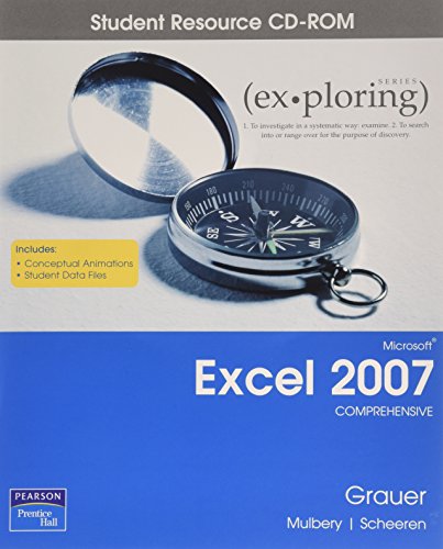 Imagen de archivo de Exploring Microsoft Excel 2007: Comprehensive Student CD a la venta por HPB-Red