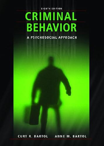 Beispielbild fr Criminal Behavior : A Pyschological Approach zum Verkauf von Better World Books