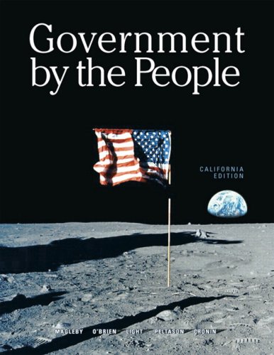 Imagen de archivo de Government by the People, California Edition (22nd Edition) a la venta por arcfoundationthriftstore