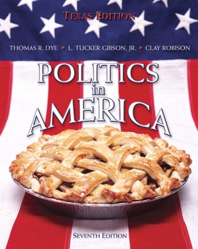 Beispielbild fr Politics in America: Texas Edition zum Verkauf von HPB-Red