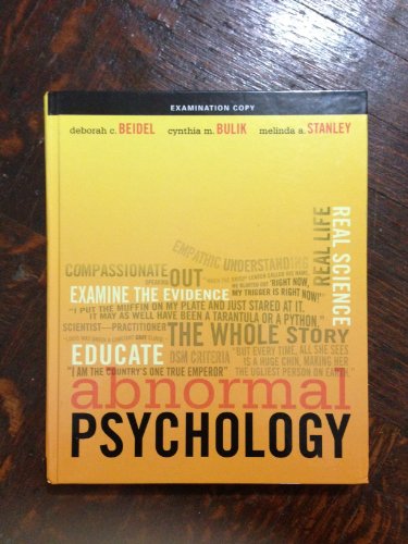 9780132397964: Abnormal Psychology (Examination Copy) Edition: Reprint