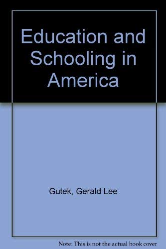 Stock image for Education and schooling in America for sale by HPB-Red