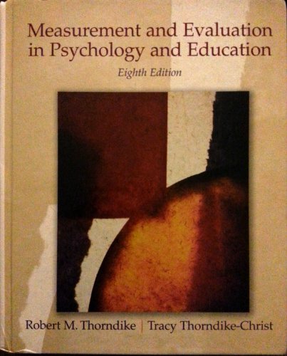 Beispielbild fr Measurement and Evaluation in Psychology and Education zum Verkauf von BooksRun