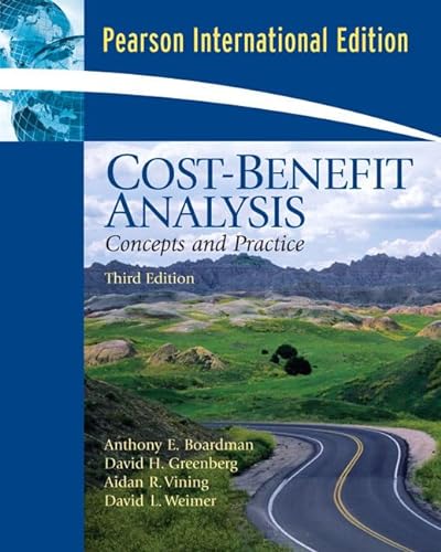 Cost Benefit Analysis: Concepts and Practice: International Edition - Weimer, David,Vining, Aidan,Greenberg, David,Boardman, Anthony