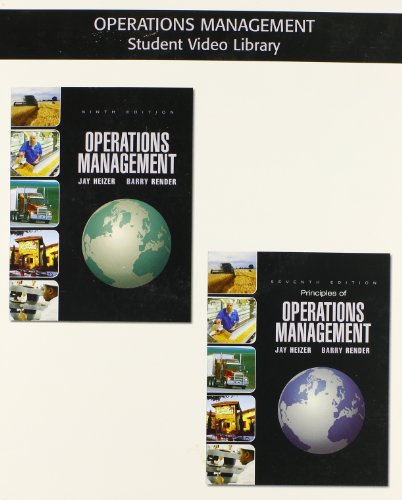Beispielbild fr Operation Management Student Video Library zum Verkauf von BookHolders