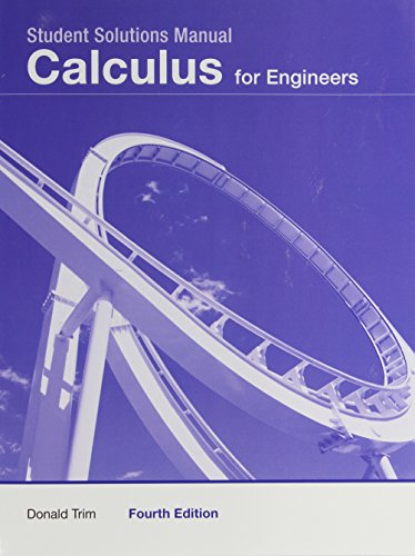 Beispielbild fr Student Solutions Manual -- Calculus for Engineers zum Verkauf von Irish Booksellers