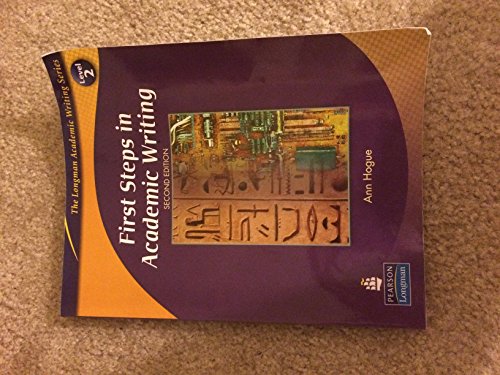 9780132414883: First Steps in Academic Writing (The Longman Academic Writing Series, Level 2) (Longman Academic Writing: Level 2)