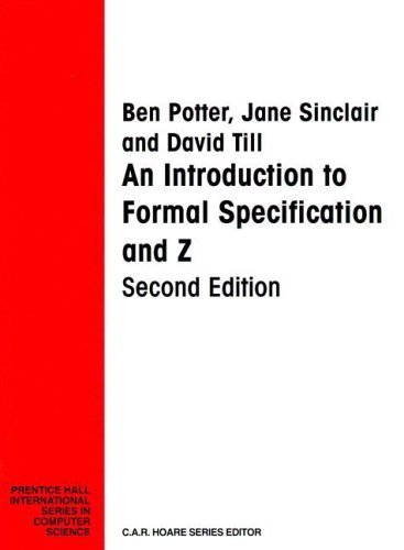 Imagen de archivo de Introduction to Formal Specification and Z a la venta por SecondSale