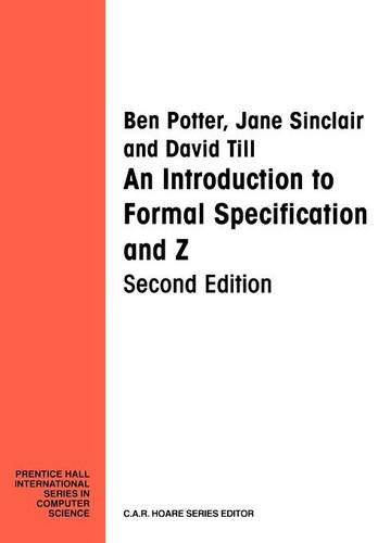 9780132422079: Introduction Formal Specification And Z (2nd Edition)