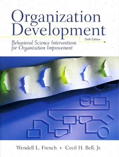 Imagen de archivo de Organization Development: Behavioral Science Interventions for Organization Improvement,6th Edition a la venta por SecondSale