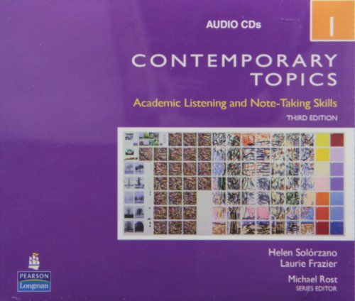 Stock image for Contemporary Topics 1: Academic Listening and Note-Taking Skills, 3rd Edition for sale by PAPER CAVALIER UK