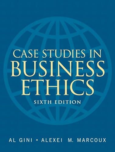 Imagen de archivo de Case Studies in Business Ethics a la venta por Wonder Book