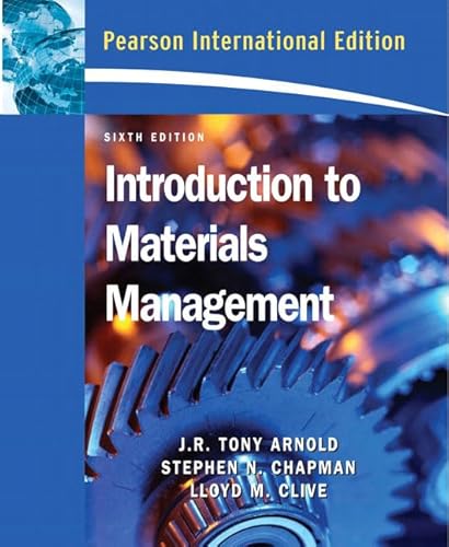 Imagen de archivo de Introduction to Materials Management: International Edition a la venta por Ammareal