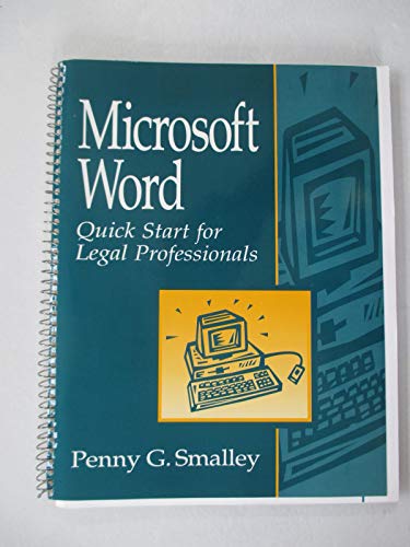 9780132440967: Microsoft Word: Quick Start for Legal Professionals