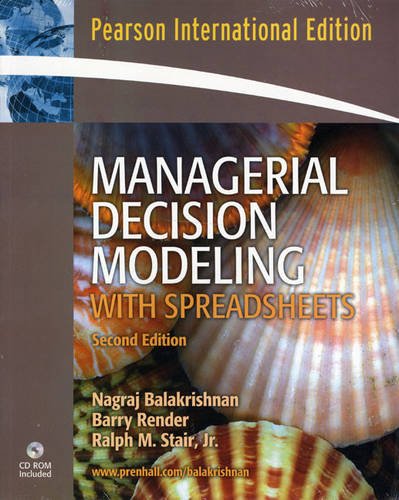 Stock image for Managerial Decision Modeling With Spread for sale by ThriftBooks-Atlanta