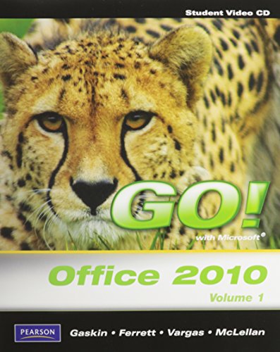 Stock image for Student Videos for GO! with Microsoft Office 2010 Volume 1 for sale by a2zbooks