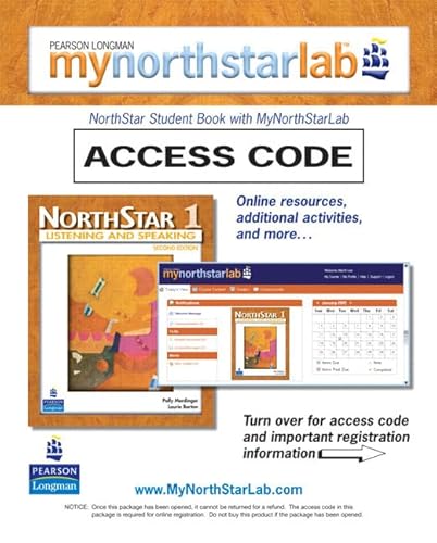 Imagen de archivo de MyNorthStarLab, NorthStar Listening and Speaking 1 (Student Access Code only) a la venta por Iridium_Books