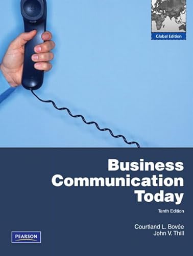 Beispielbild fr Business Communication Today : Global Edition zum Verkauf von Better World Books