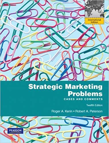 Strategic Marketing Problems - Robert Peterson Roger A. Kerin