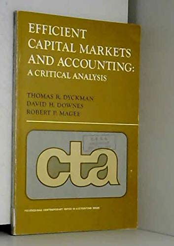 9780132469678: Efficient Capital Markets and Accounting
