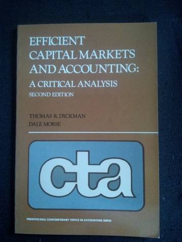 9780132469920: Efficient Capital Markets and Accounting: A Critical Analysis