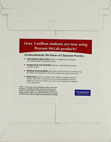 9780132476829: MyLab Education with Pearson eText -- Standalone Access Card -- for Content Area Reading
