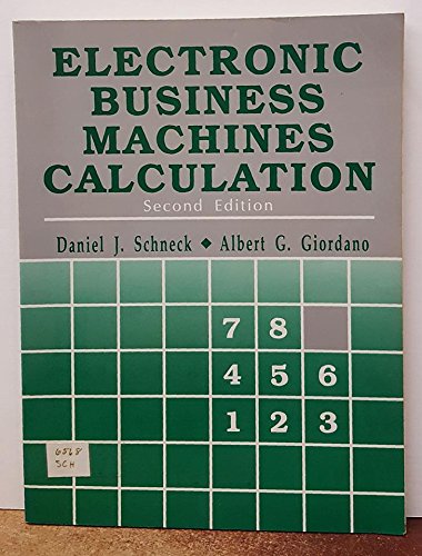 9780132488402: Electronic Business Machines Calculation