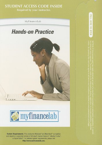 9780132491068: Myfinancelab Student Access Kit Passcode: Hands-on Practice