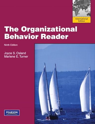 Beispielbild fr The Organizational Behavior Reader: International Edition zum Verkauf von Reuseabook