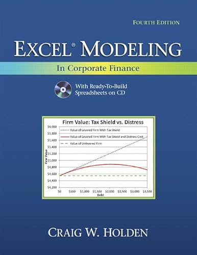 Beispielbild fr Excel Modeling in Corporate Finance zum Verkauf von Better World Books