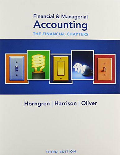 Beispielbild fr Financial & Managerial Accounting: The Financial Chapters zum Verkauf von ThriftBooks-Dallas