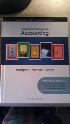 Beispielbild fr Financial & Managerial Accounting Instructor's Edition zum Verkauf von ThriftBooks-Dallas