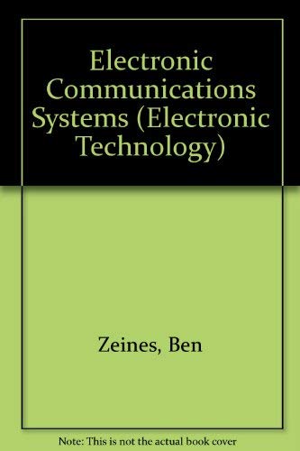 Imagen de archivo de Electronic Communications Systems (Electronic Technology S.) a la venta por Anybook.com