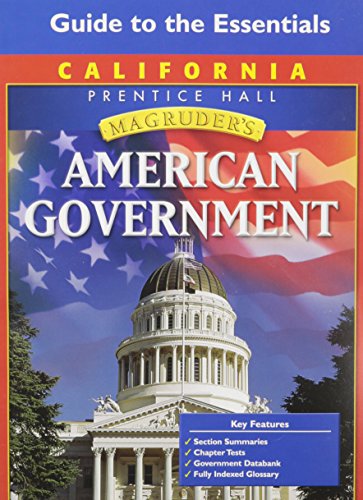 Stock image for Magruder's American Government - California Edition: Guide to the Essentials for sale by Better World Books: West