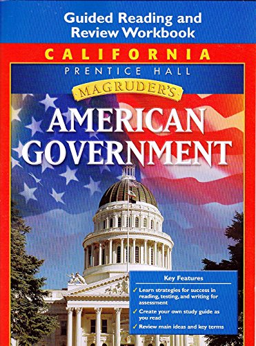 Imagen de archivo de Magruder's American Government, California Edition: Guided Reading and Review Workbook a la venta por Better World Books: West