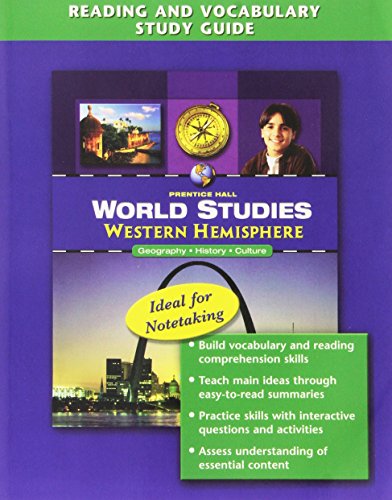 9780132516365: World Studies Western Hemisphere Reading and Vocabulary Study Guide 2008c