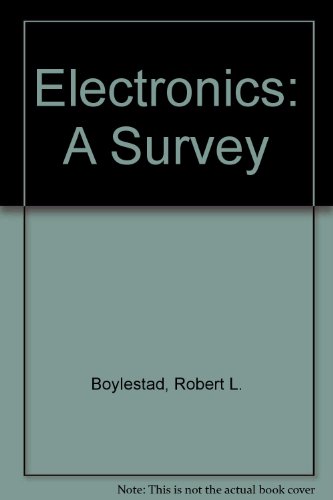 Imagen de archivo de Electronics : A Survey a la venta por Better World Books: West