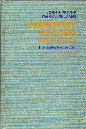 Imagen de archivo de Elementary business statistics: The modern approach a la venta por ThriftBooks-Dallas