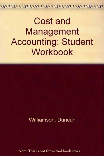 Stock image for Cost Management Accounting Stud Workbook for sale by WorldofBooks